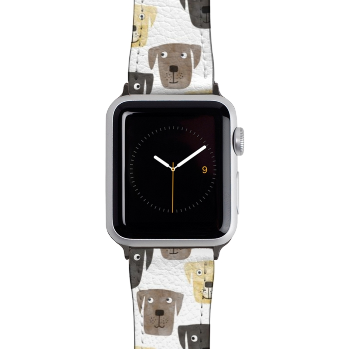 Watch 42mm / 44mm Strap PU leather Labrador Retriever Dogs by Nic Squirrell