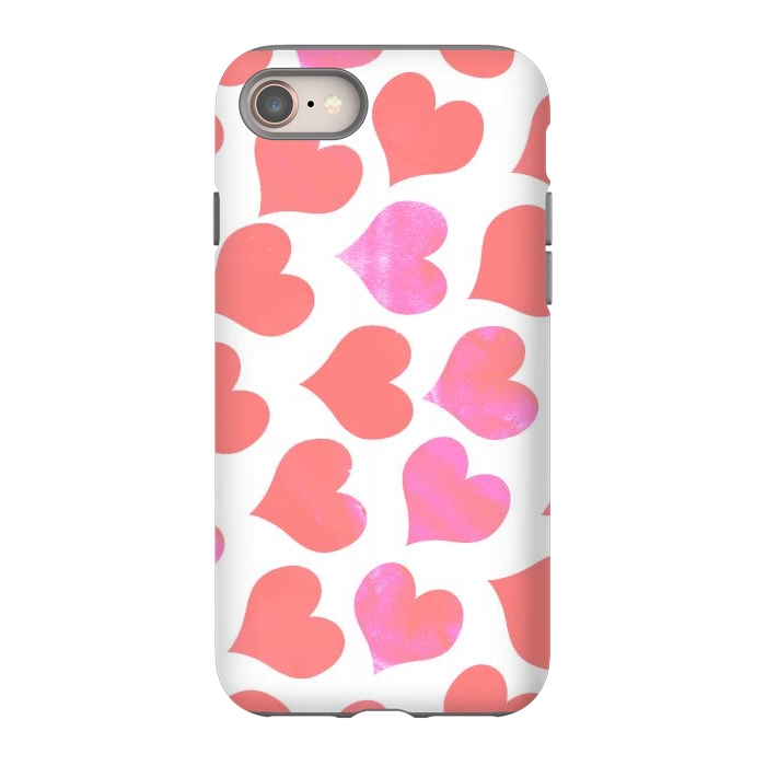 iPhone SE StrongFit Bold Red-Pink hearts by Oana 