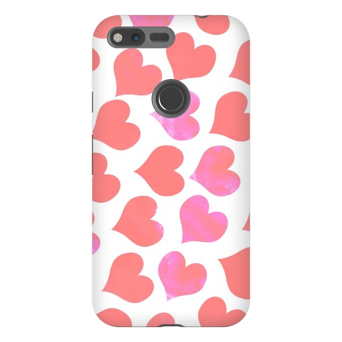 Pixel XL StrongFit Bold Red-Pink hearts by Oana 