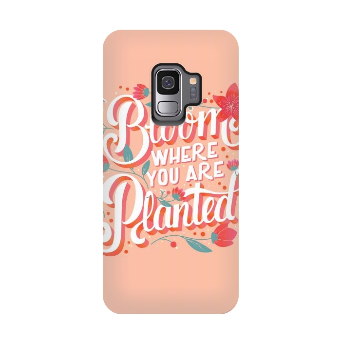Galaxy S9 StrongFit Bloom Where You Are Planted, Light by Jelena Obradovic