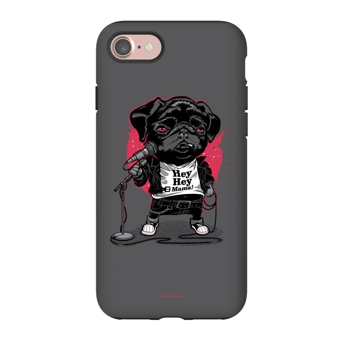 iPhone 7 StrongFit Black Dog by Draco