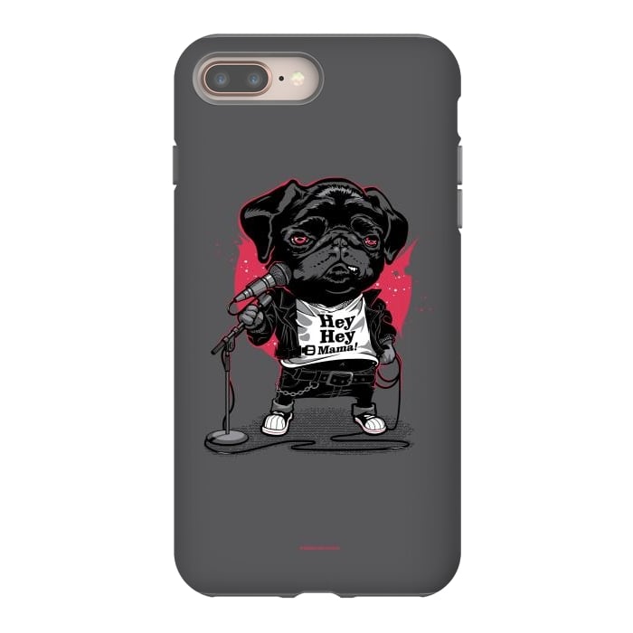 iPhone 7 plus StrongFit Black Dog by Draco