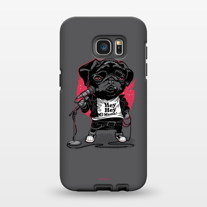 Galaxy S7 EDGE StrongFit Black Dog by Draco