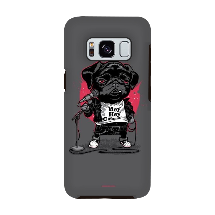 Galaxy S8 StrongFit Black Dog by Draco