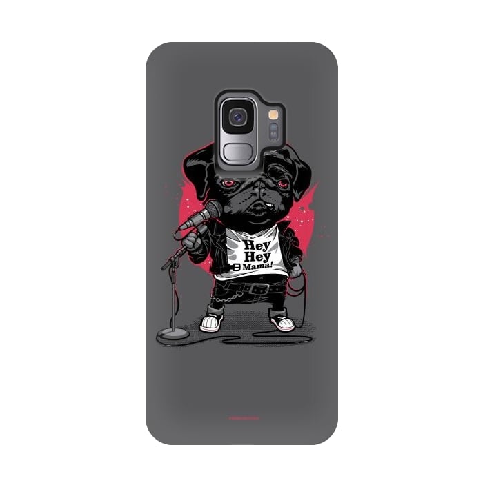 Galaxy S9 StrongFit Black Dog by Draco