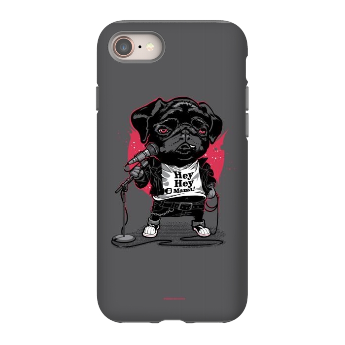 iPhone 8 StrongFit Black Dog by Draco