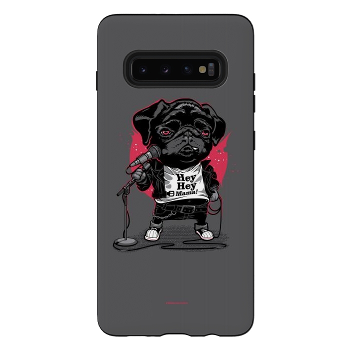 Galaxy S10 plus StrongFit Black Dog by Draco