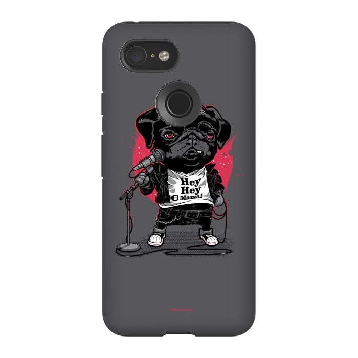 Pixel 3 StrongFit Black Dog by Draco