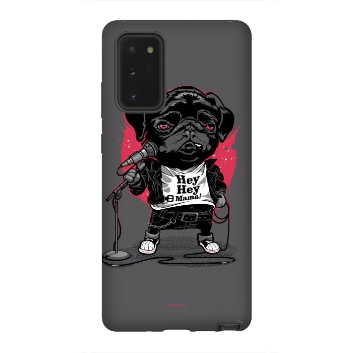 Galaxy Note 20 StrongFit Black Dog by Draco