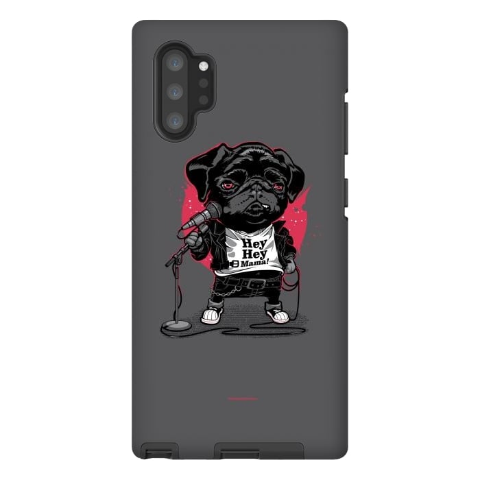 Galaxy Note 10 plus StrongFit Black Dog by Draco