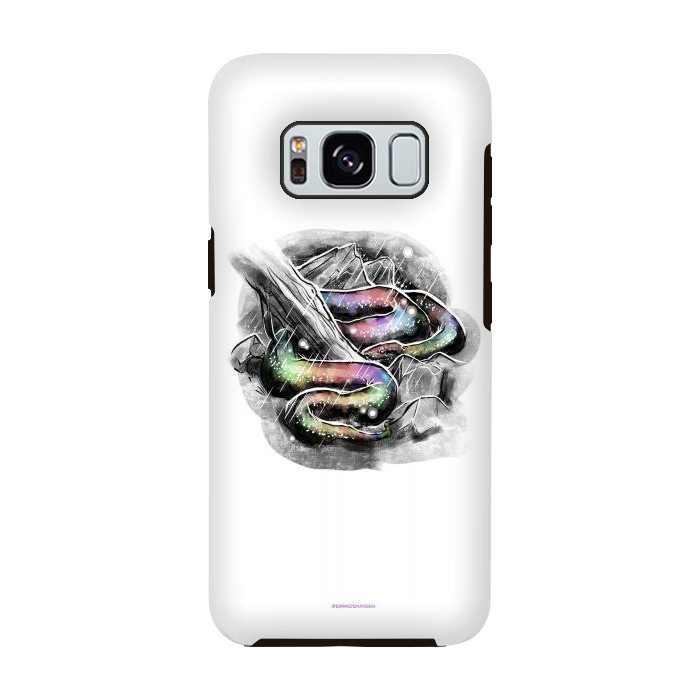 Galaxy S8 StrongFit Cobra Colorida - Inktober 19 by Draco