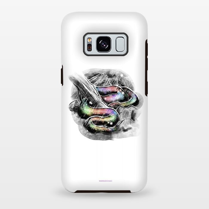Galaxy S8 plus StrongFit Cobra Colorida - Inktober 19 by Draco
