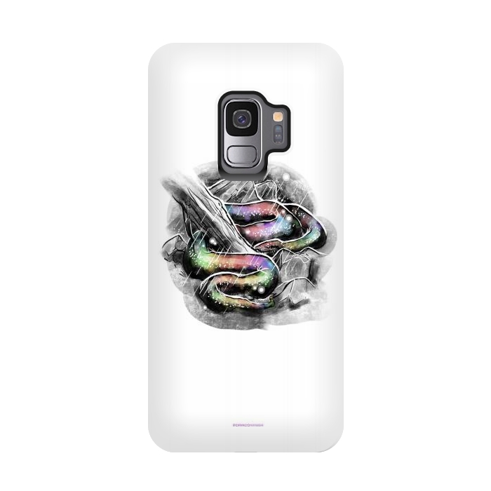 Galaxy S9 StrongFit Cobra Colorida - Inktober 19 by Draco