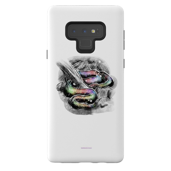 Galaxy Note 9 StrongFit Cobra Colorida - Inktober 19 by Draco