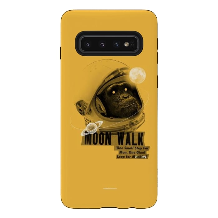 Galaxy S10 StrongFit [Poektica] Space Monkey by Draco