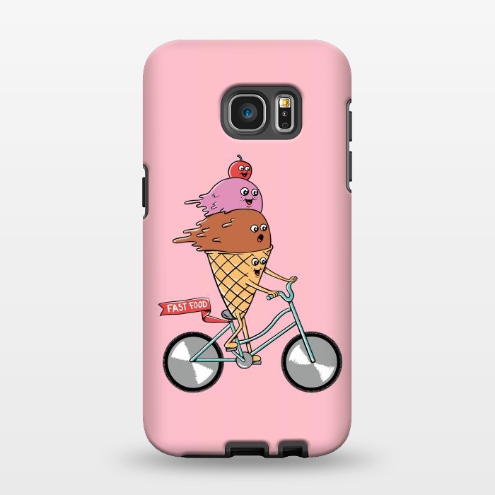 Galaxy S7 EDGE StrongFit Ice cream fast food rose by Coffee Man