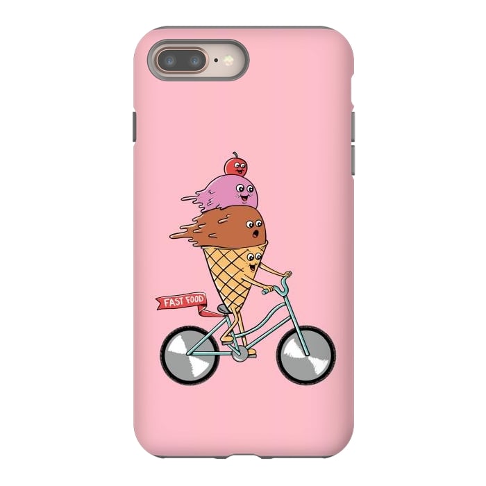 iPhone 8 plus StrongFit Ice cream fast food rose by Coffee Man