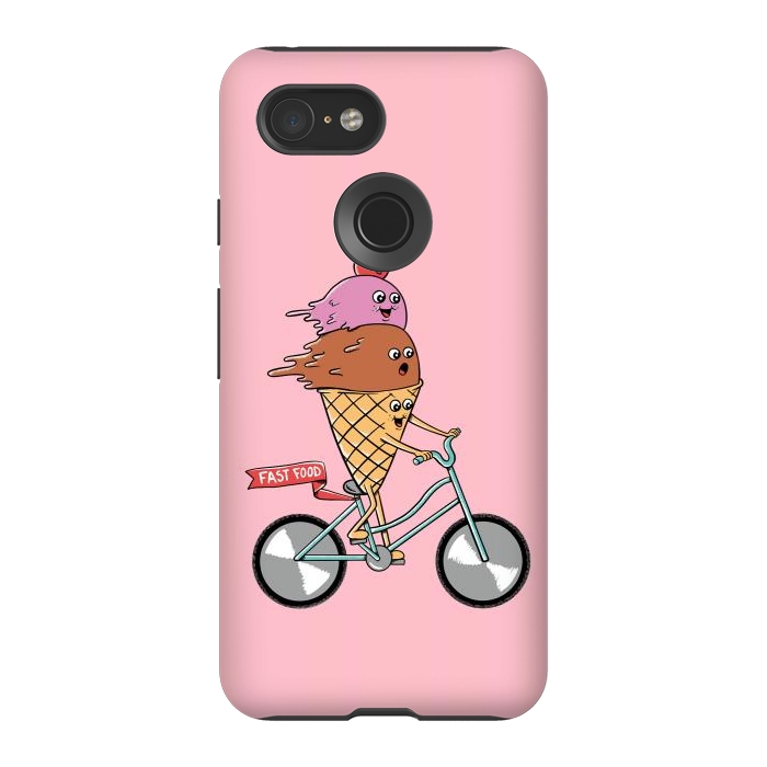 Pixel 3 StrongFit Ice cream fast food rose by Coffee Man