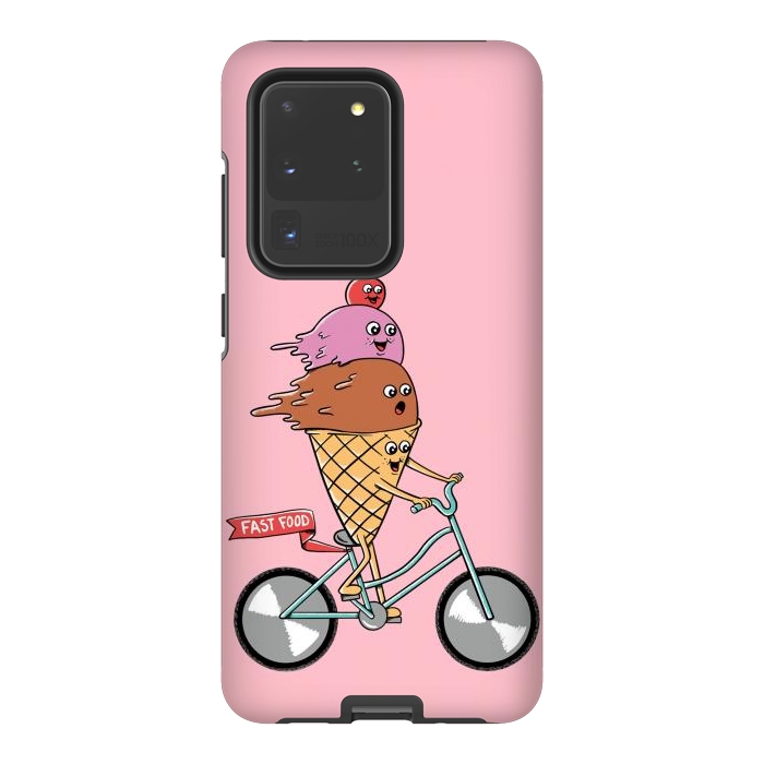 Galaxy S20 Ultra StrongFit Ice cream fast food rose by Coffee Man