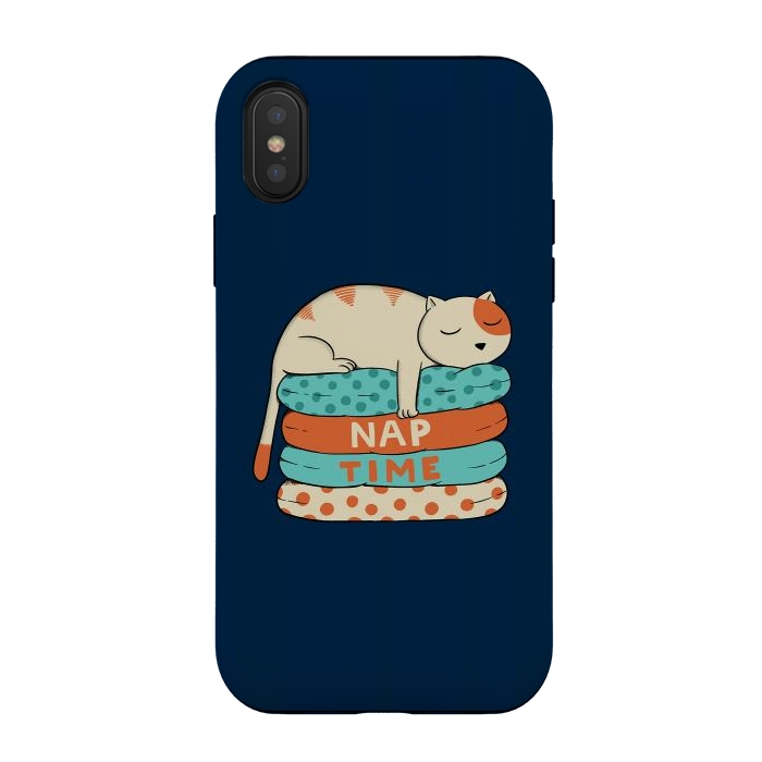 iPhone Xs / X StrongFit Cat Nap by Coffee Man