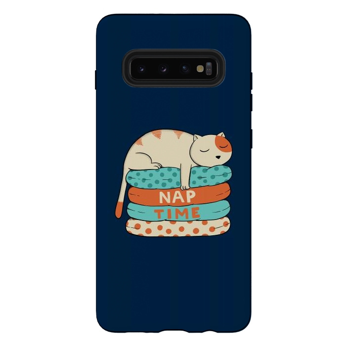 Galaxy S10 plus StrongFit Cat Nap by Coffee Man