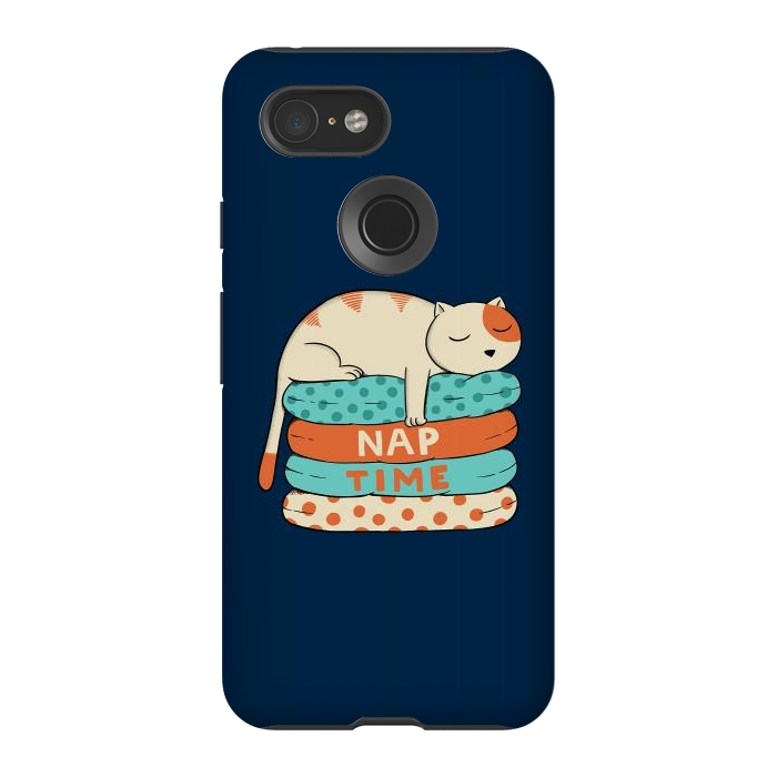 Pixel 3 StrongFit Cat Nap by Coffee Man