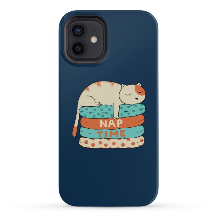 iPhone 12 mini StrongFit Cat Nap by Coffee Man