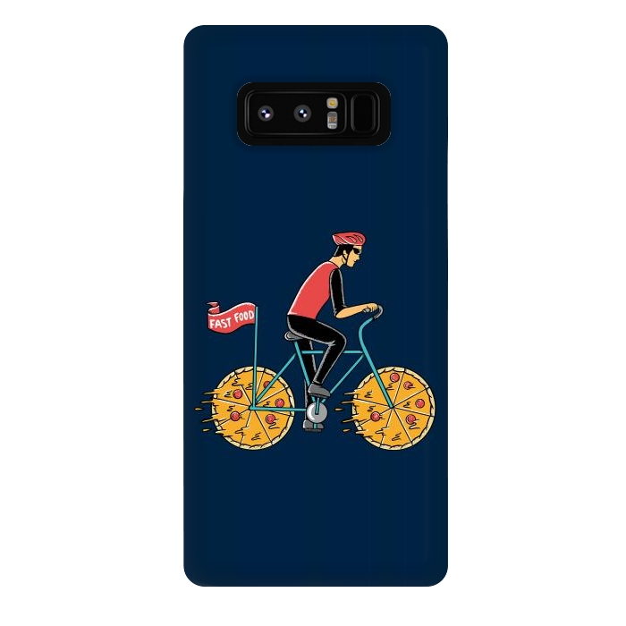 Galaxy Note 8 StrongFit Pizza Bicycle by Coffee Man