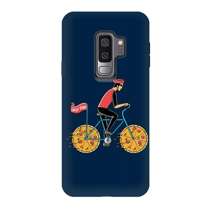 Galaxy S9 plus StrongFit Pizza Bicycle by Coffee Man