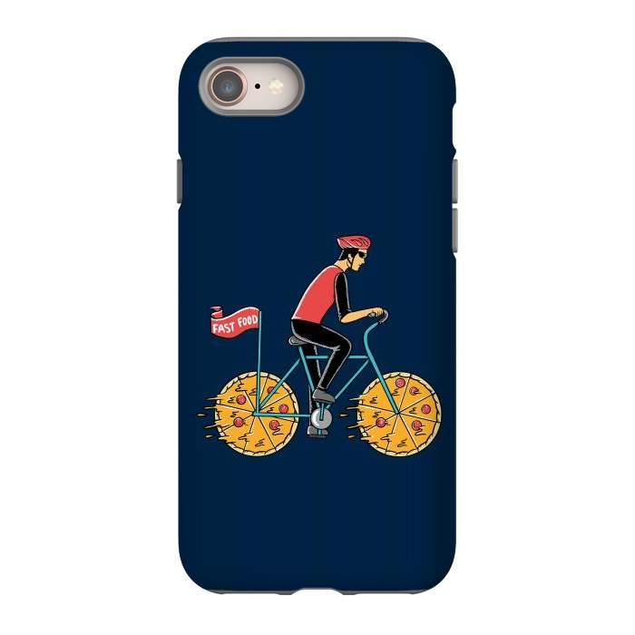 iPhone 8 StrongFit Pizza Bicycle by Coffee Man