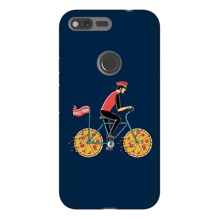 Pixel XL StrongFit Pizza Bicycle by Coffee Man
