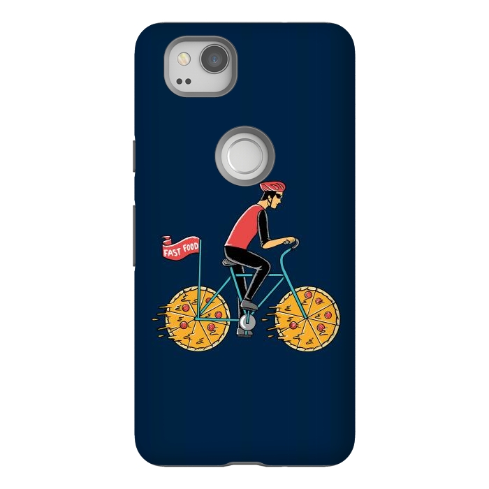 Pixel 2 StrongFit Pizza Bicycle by Coffee Man