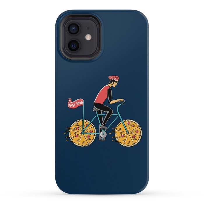 iPhone 12 mini StrongFit Pizza Bicycle by Coffee Man