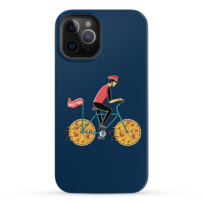 iPhone 12 Pro StrongFit Pizza Bicycle by Coffee Man