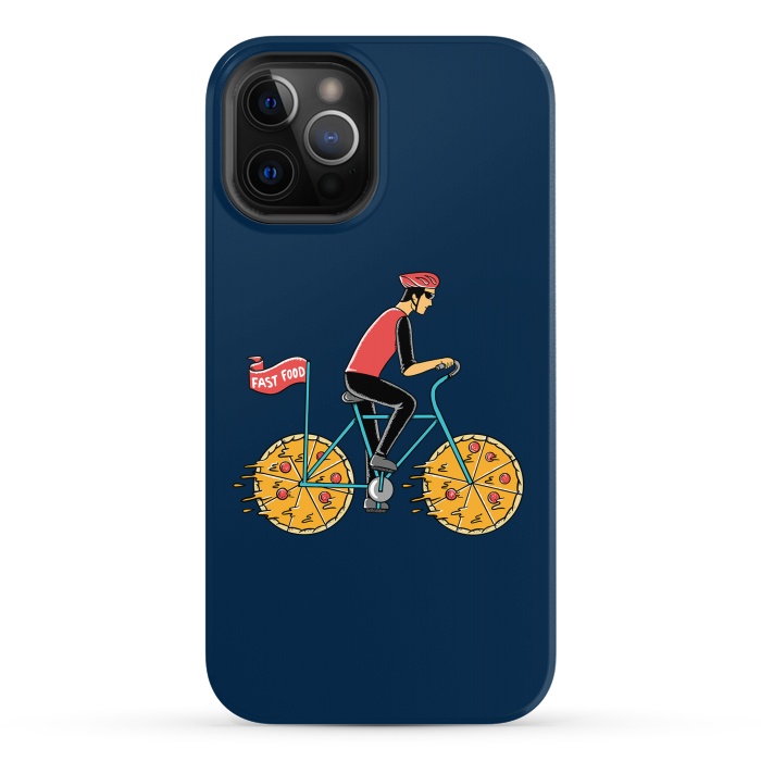 iPhone 12 Pro Max StrongFit Pizza Bicycle by Coffee Man
