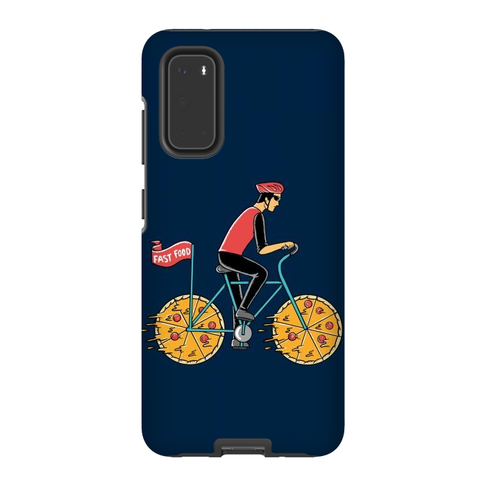 Galaxy S20 StrongFit Pizza Bicycle by Coffee Man