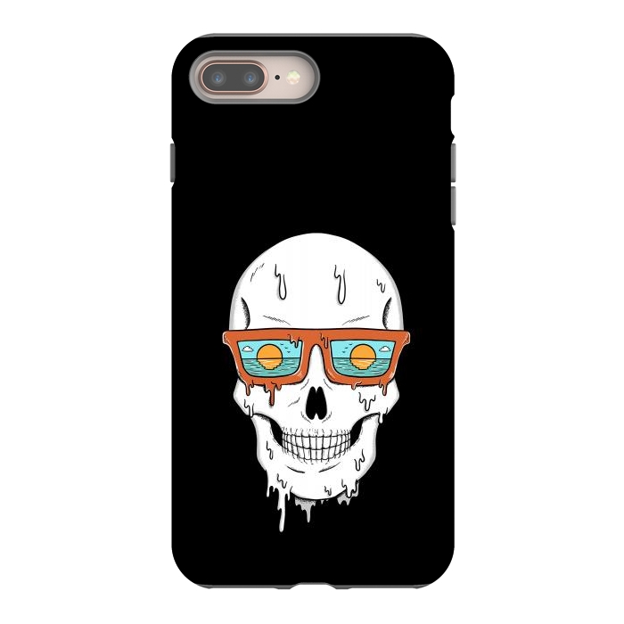 iPhone 7 plus StrongFit Skull Beach by Coffee Man