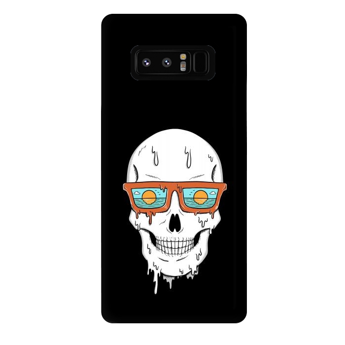 Galaxy Note 8 StrongFit Skull Beach by Coffee Man