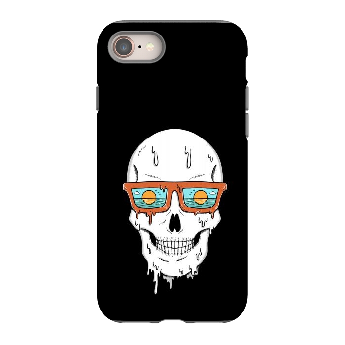 iPhone 8 StrongFit Skull Beach by Coffee Man