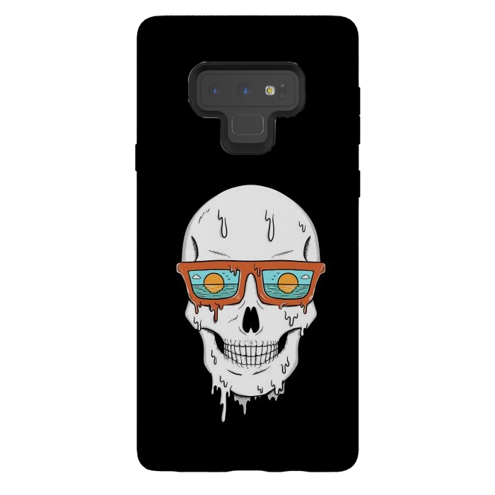 Galaxy Note 9 StrongFit Skull Beach by Coffee Man