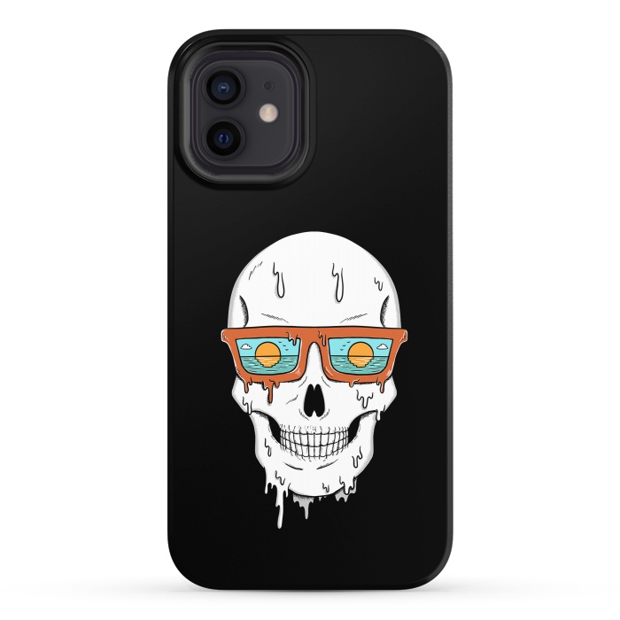 iPhone 12 StrongFit Skull Beach by Coffee Man
