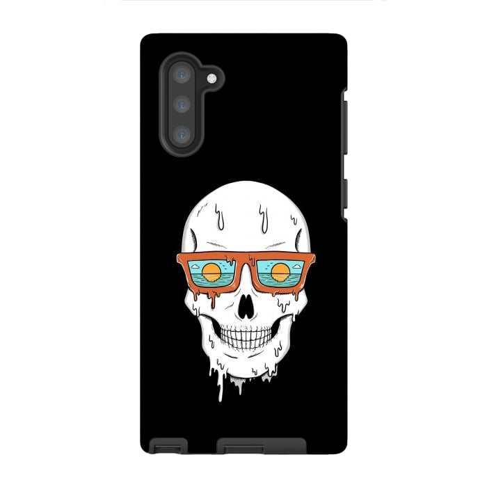 Galaxy Note 10 StrongFit Skull Beach by Coffee Man
