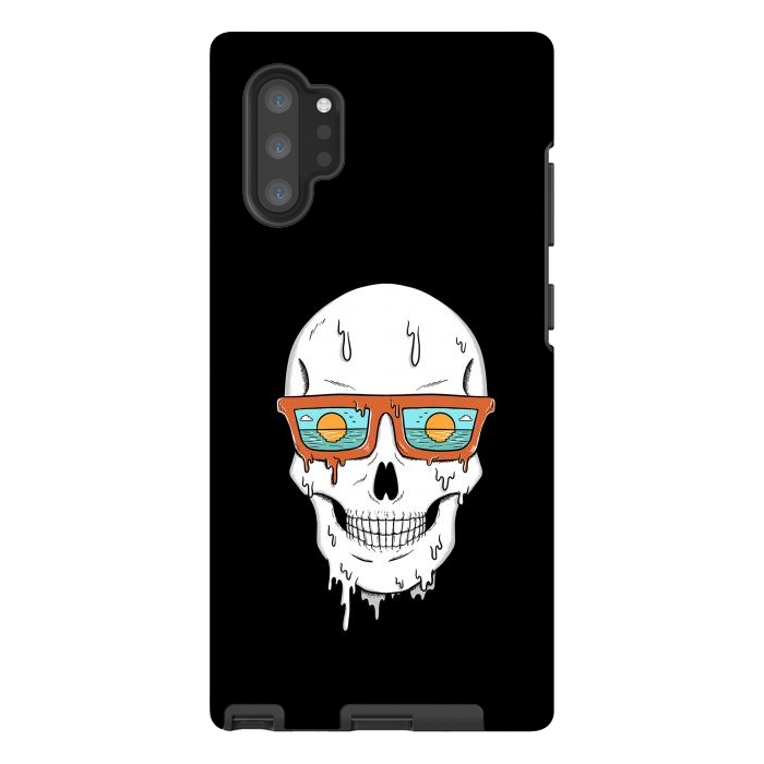Galaxy Note 10 plus StrongFit Skull Beach by Coffee Man