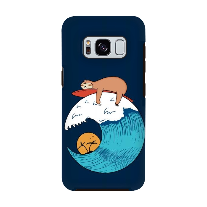 Galaxy S8 StrongFit Sloth Beach by Coffee Man