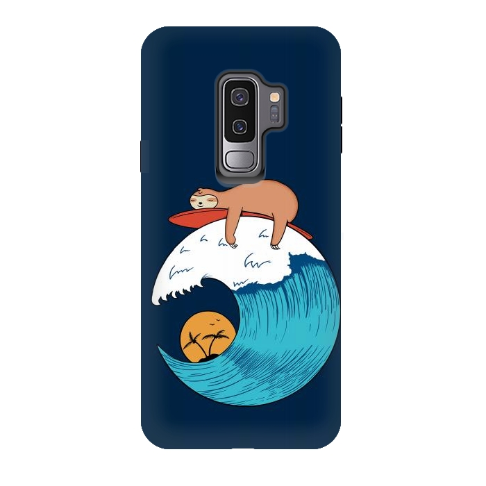 Galaxy S9 plus StrongFit Sloth Beach by Coffee Man
