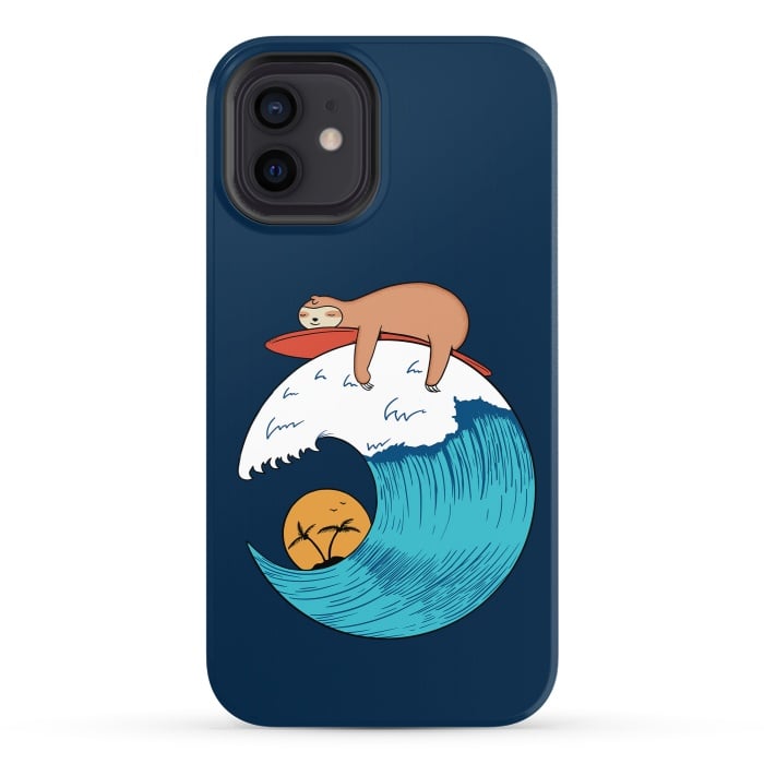 iPhone 12 StrongFit Sloth Beach por Coffee Man