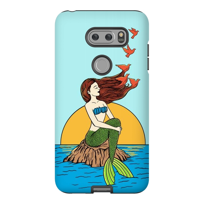 V30 StrongFit Mermaid and birds by Coffee Man