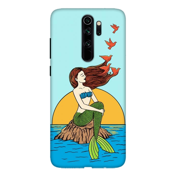 Redmi Note 8 pro SlimFit Mermaid and birds por Coffee Man