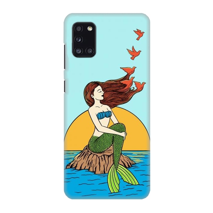 Galaxy A31 SlimFit Mermaid and birds por Coffee Man