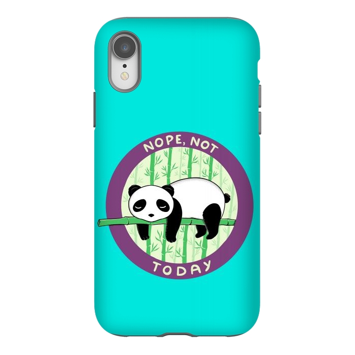iPhone Xr StrongFit Panda by Coffee Man